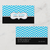 Zickzack Streifen Visitenkarte (Vorne/Hinten)