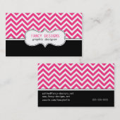 Zickzack Streifen Visitenkarte (Vorne/Hinten)
