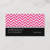 Zickzack Streifen Visitenkarte (Rückseite)