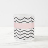 Zickzack Tasse Schwarz-weiß und rot (Mittel)