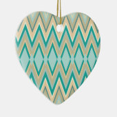 Zickzack-Telefone diagonal Keramik Ornament (Rechts)