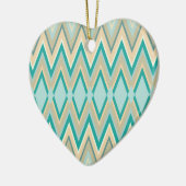 Zickzack-Telefone diagonal Keramik Ornament (Links)