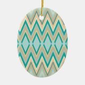 Zickzack-Telefone diagonal Keramikornament (Vorne)