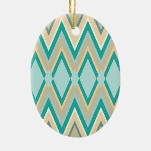 Zickzack-Telefone diagonal Keramikornament (Hinten)