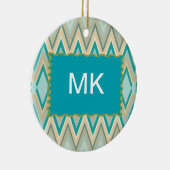 Zickzack-Telefone diagonal Keramikornament (Rechts)