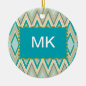 Zickzack-Telefone diagonal Keramikornament (Vorne)