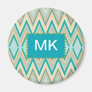 Zickzack-Telefone diagonal Magnet