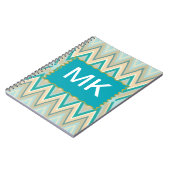 Zickzack-Telefone diagonal Notizblock (Linke Seite)