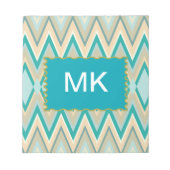 Zickzack-Telefone diagonal Notizblock (Vorderseite)