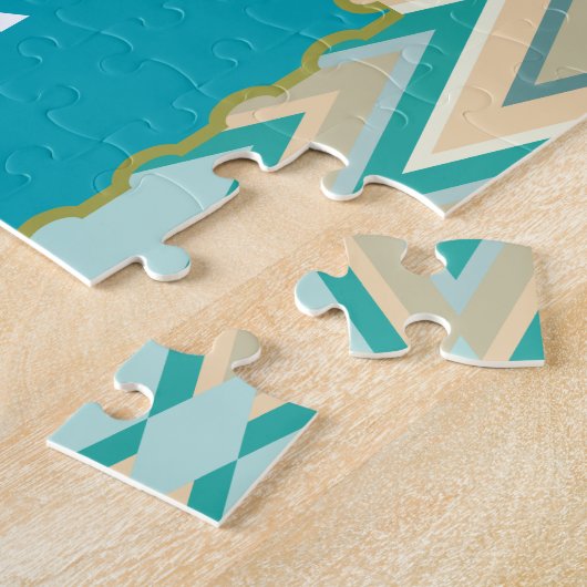 Zickzack-Telefone diagonal Puzzle (Seite)