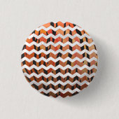 Zickzack Tiger Hot orange und Black Print Button (Vorderseite)