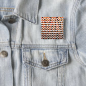 Zickzack Tiger Hot orange und Black Print Button (Beispiel)