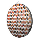 Zickzack Tiger Hot orange und Black Print Dartscheibe (Vorderseite rechts)