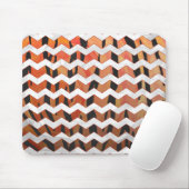 Zickzack Tiger Hot orange und Black Print Mousepad (Mit Mouse)