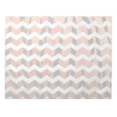 Zickzack Tiger Hot orange und Black Print Notizblock (Vorderseite)