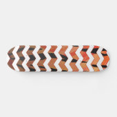 Zickzack Tiger Hot orange und Black Print Skateboard (Horizontal)