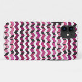 Zickzack Tiger-Hot-Rosa und Schwarz-Print Case-Mate iPhone Hülle (Rückseite (Horizontal))
