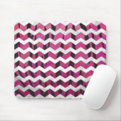 Zickzack Tiger-Hot-Rosa und Schwarz-Print Mousepad (Mit Mouse)