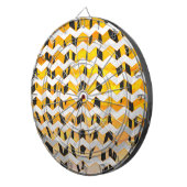 Zickzack Tiger Schwarz/Orange-Print Dartscheibe (Vorderseite rechts)