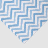 Zickzack Tissue Paper mit blauem Wasserfarbe Seidenpapier (Ausschnitt)