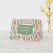 Zickzack Tochter & Familie Frohe Weihnachten Karte (Gelbe Blume)