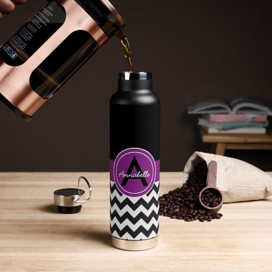Zickzack Trinkflasche (Kaffee)
