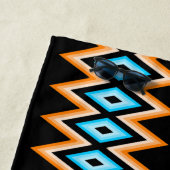 Zickzack tropischer Individuelle Name Moderner Pat Strandtuch (Beispiel)