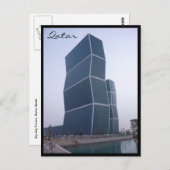 Zickzack-Türme doha Postkarte (Vorne/Hinten)