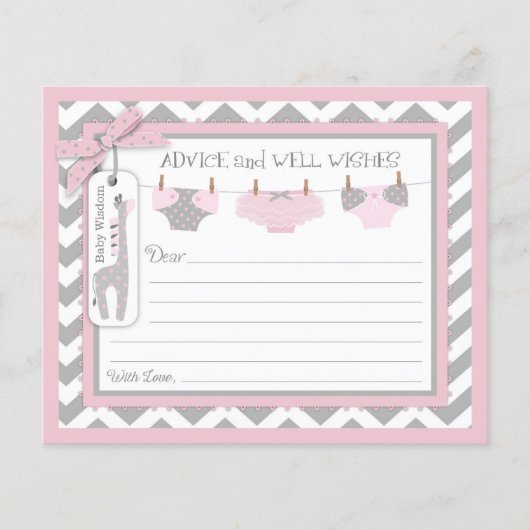 Zickzack Tutu Diapers Advisor Card (Vorderseite)