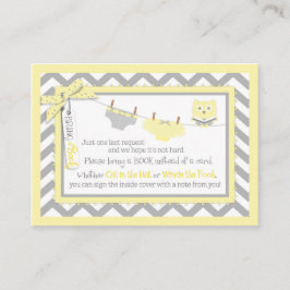 Zickzack Tutu Krawatte Diape Owl bringen eine Buch Begleitkarte