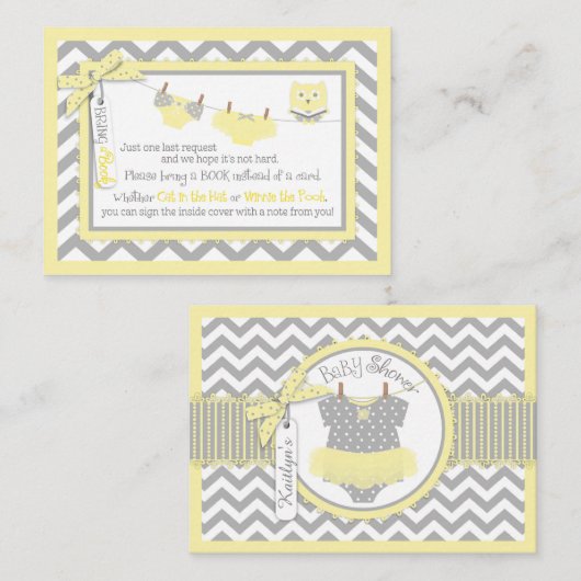 Zickzack Tutu Windel Jumper Owl Bringen Sie eine B Begleitkarte (Vorne/Hinten)