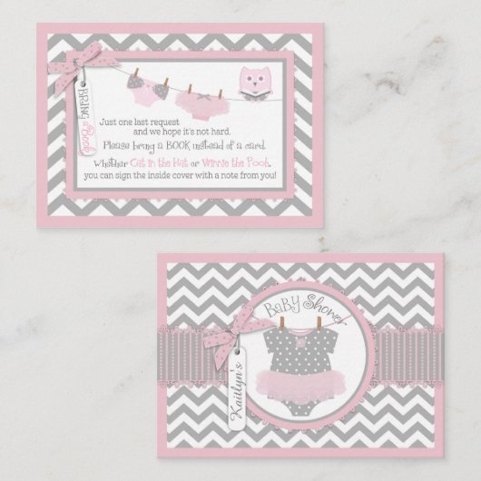 Zickzack Tutu Windel Jumper Owl Bringen Sie eine B Begleitkarte (Vorne/Hinten)