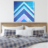 Zickzack Typpfeile Abstrakter Stil Leinwanddruck (Insitu (Schlafzimmer))