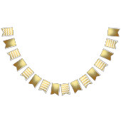 Zickzack u. GoldParty-Flaggen-Fahne Wimpelkette (Alle)