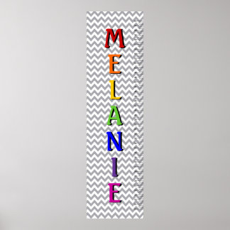 Zickzack Übersicht über das Namenswachstum von sie Poster