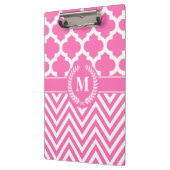 Zickzack und Quatrefolie Klemmbrett (Links)