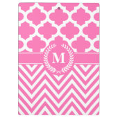 Zickzack und Quatrefolie Klemmbrett (Rückseite)