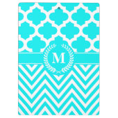 Zickzack und Quatrefolie Klemmbrett (Rückseite)