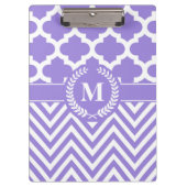 Zickzack und Quatrefolie Klemmbrett (Vorderseite)