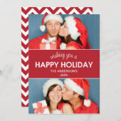 Zickzack URLAUB | FERIENFOTOKARTE Feiertagskarte (Vorne/Hinten)