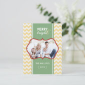 Zickzack Urlaub Postkarte (Stehend Vorderseite)