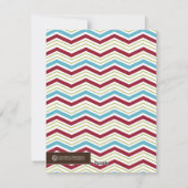 Zickzack Urlaubskarten Feiertagskarte (Rückseite)