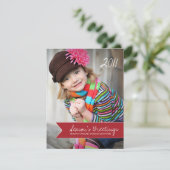 Zickzack Urlaubskarten Feiertagskarte (Stehend Vorderseite)