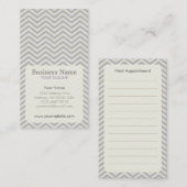 Zickzack Verabredungs-Geschäfts-Karte Terminkarte (Vorne/Hinten)