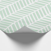 Zickzack Verpackungs-Papier - Minze Geschenkpapier (Ecke)