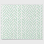Zickzack Verpackungs-Papier - Minze Geschenkpapier (Flach)