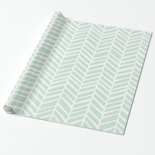 Zickzack Verpackungs-Papier - Minze Geschenkpapier