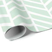 Zickzack Verpackungs-Papier - Minze Geschenkpapier (Rolleneckpunkt)