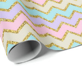 Zickzack Verpackungs-Pastellpapier Geschenkpapier (Rolleneckpunkt)