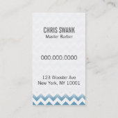 Zickzack Visitenkarte (Rückseite)